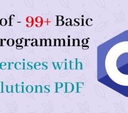 C Programming Exercises with Solutions PDF | 99+ Solutions