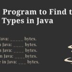 Size of Data Types in Java